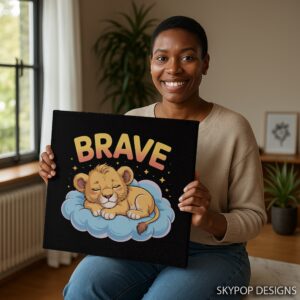 Brave Lion Cub Art