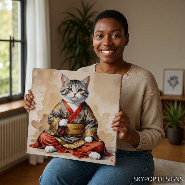 Samurai Cat Art