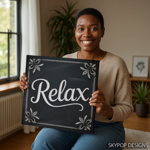 Chalkboard Relax Art