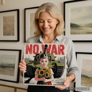 No War Sunflower Art