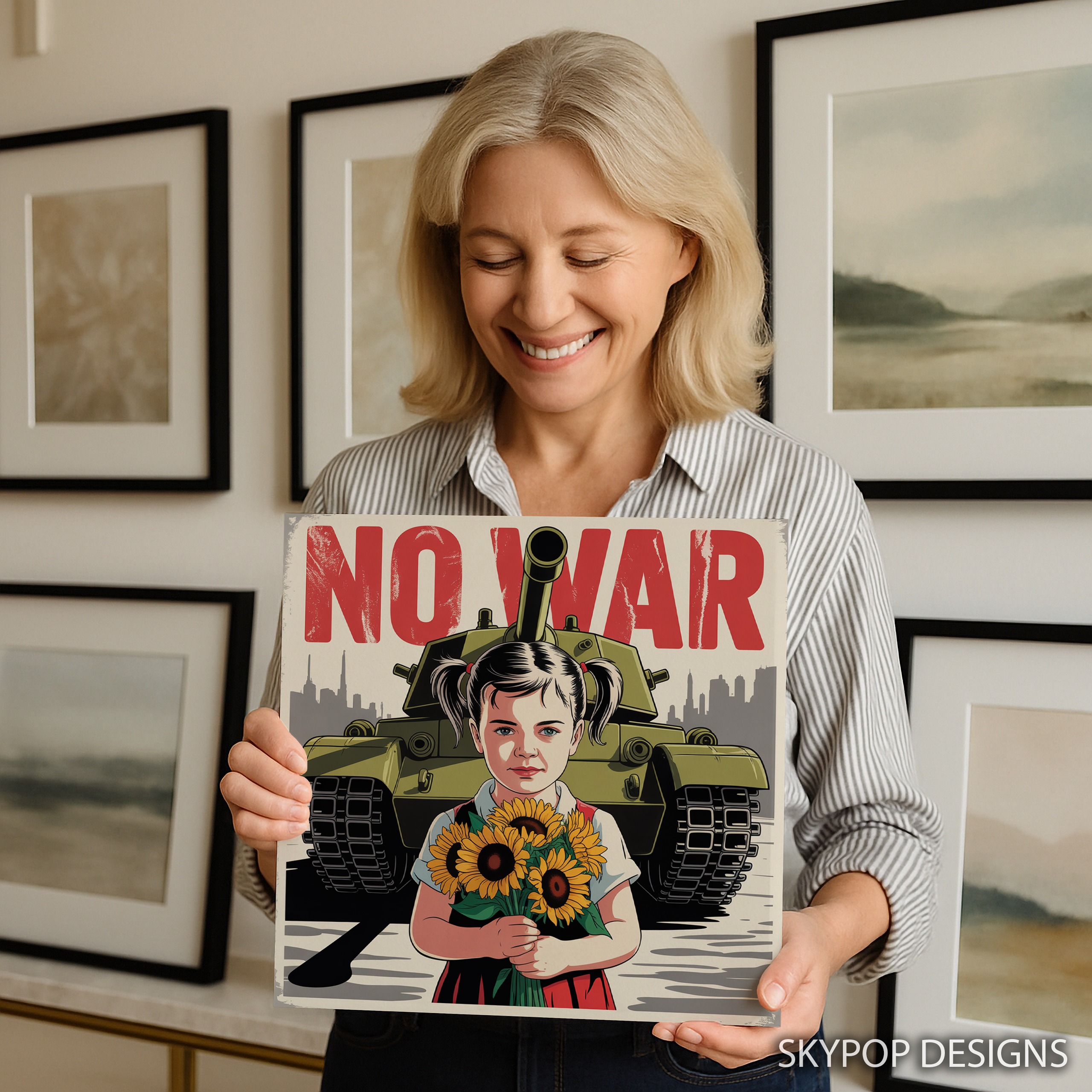 3.jpg No War Sunflower Art