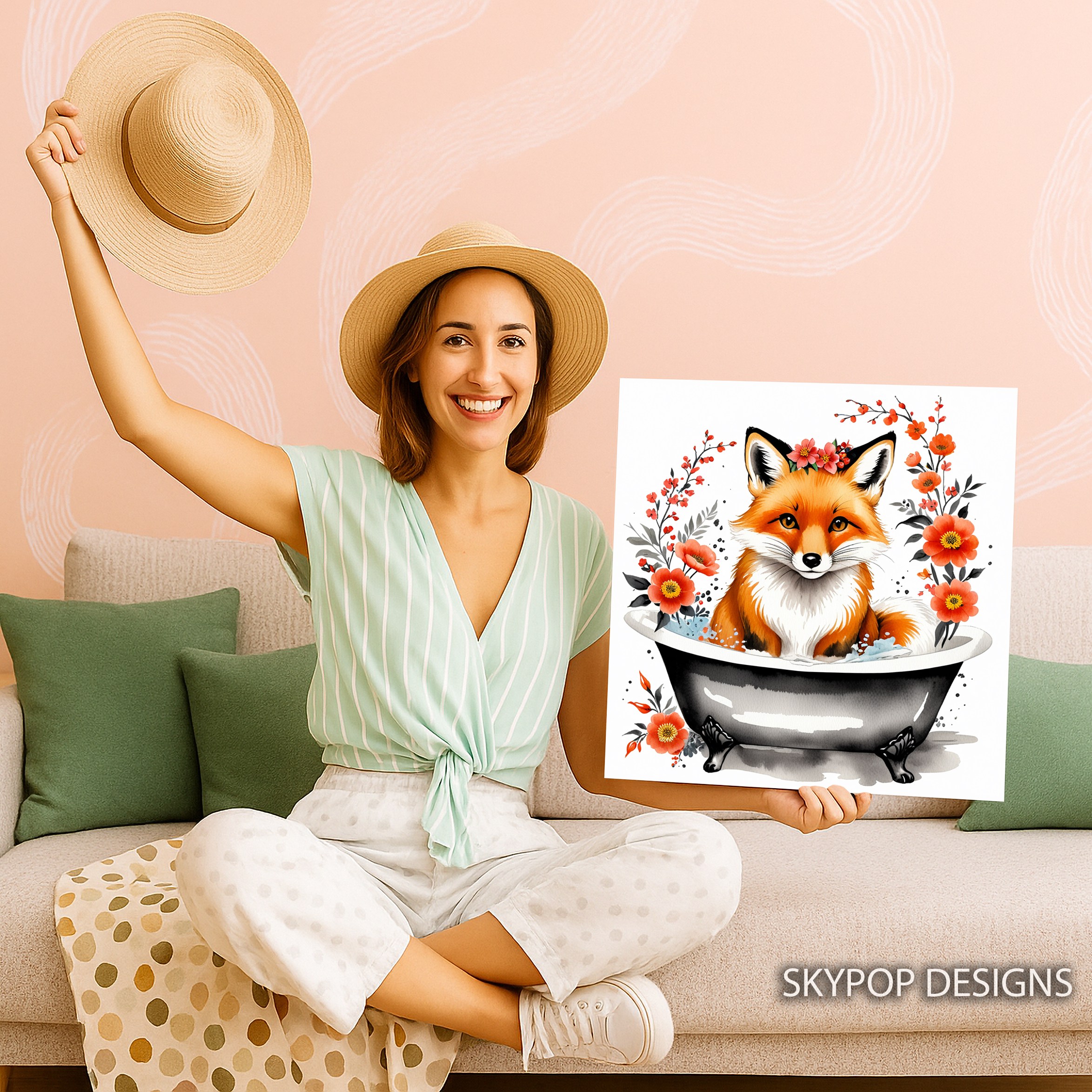 3.jpg Fox Bathtub Art