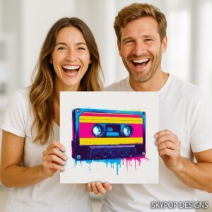 Retro Cassette Art