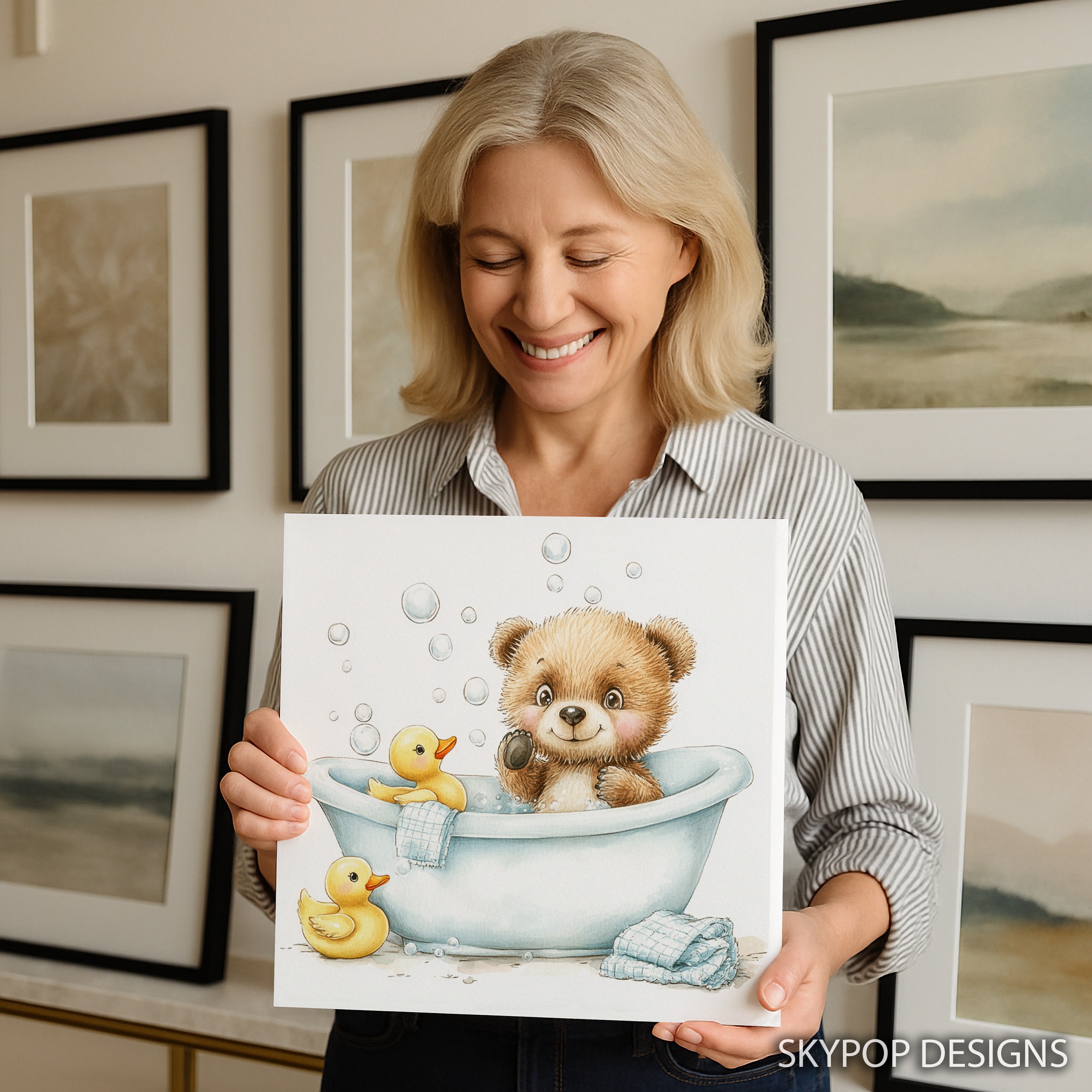3.jpg Bear and Duck Bath Art