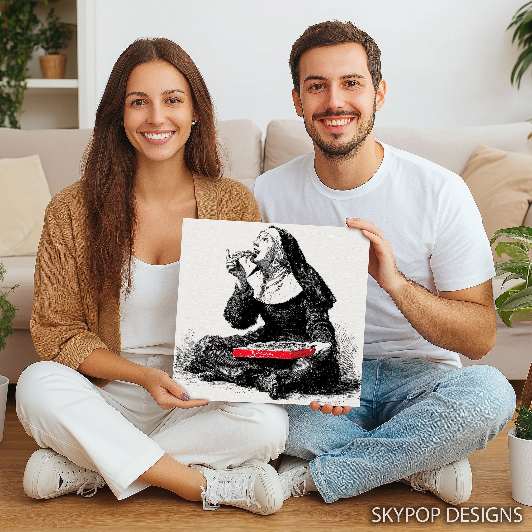 3.jpg Nun Pizza Art