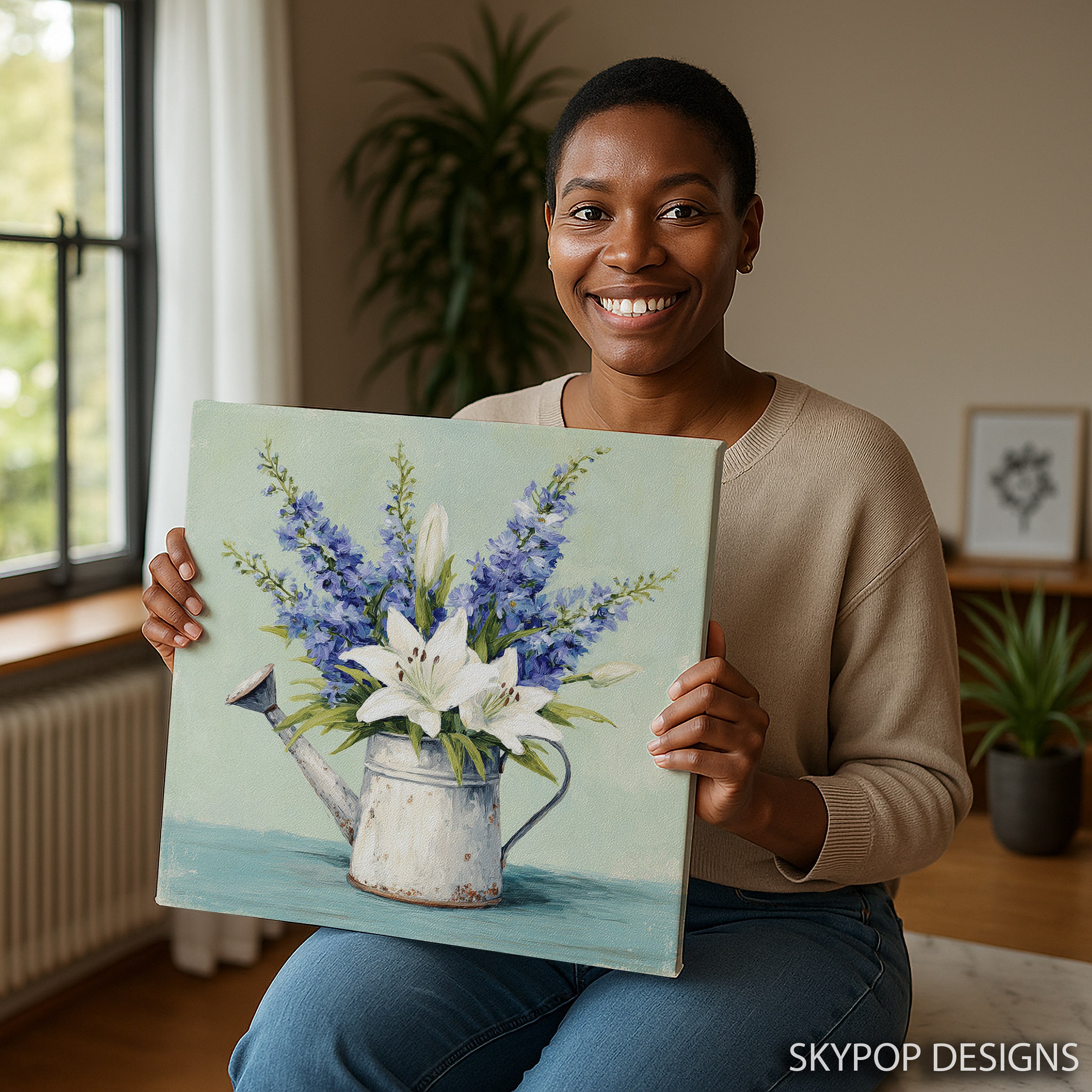 3.jpg Rustic Watering Can Art