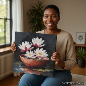 Lotus Flower Bowl Art