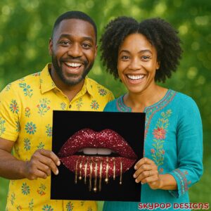 Glamorous Lips Art