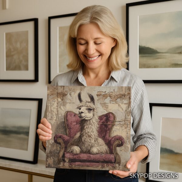 Llama Chair Art