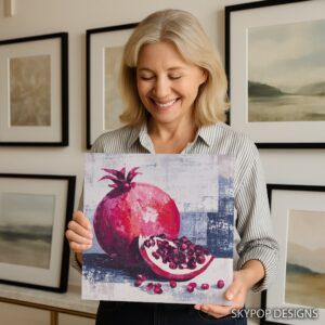 Pomegranate Burst Art