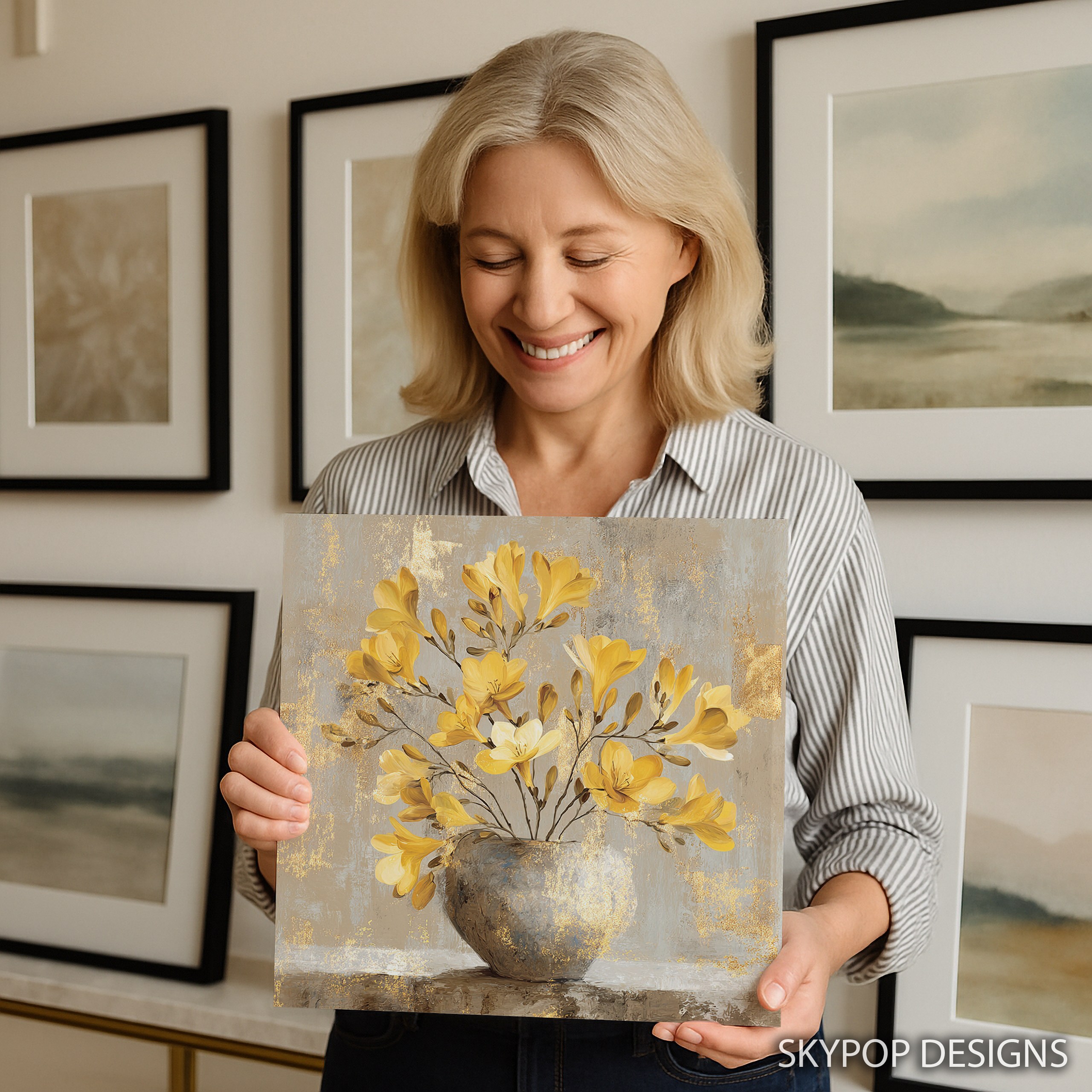 3.jpg Golden Freesia Bouquet Art