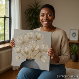 Golden Tulips Art