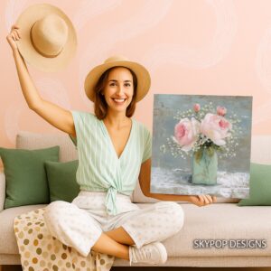 Vintage Rose Bouquet Art