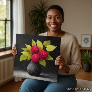 Dahlia Bouquet Art