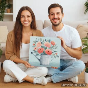 Watering Can Bouquet Art