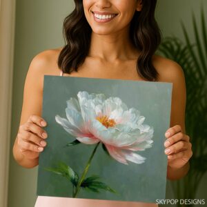 Peony Bloom Art