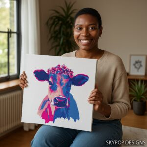 Cow Floral Art