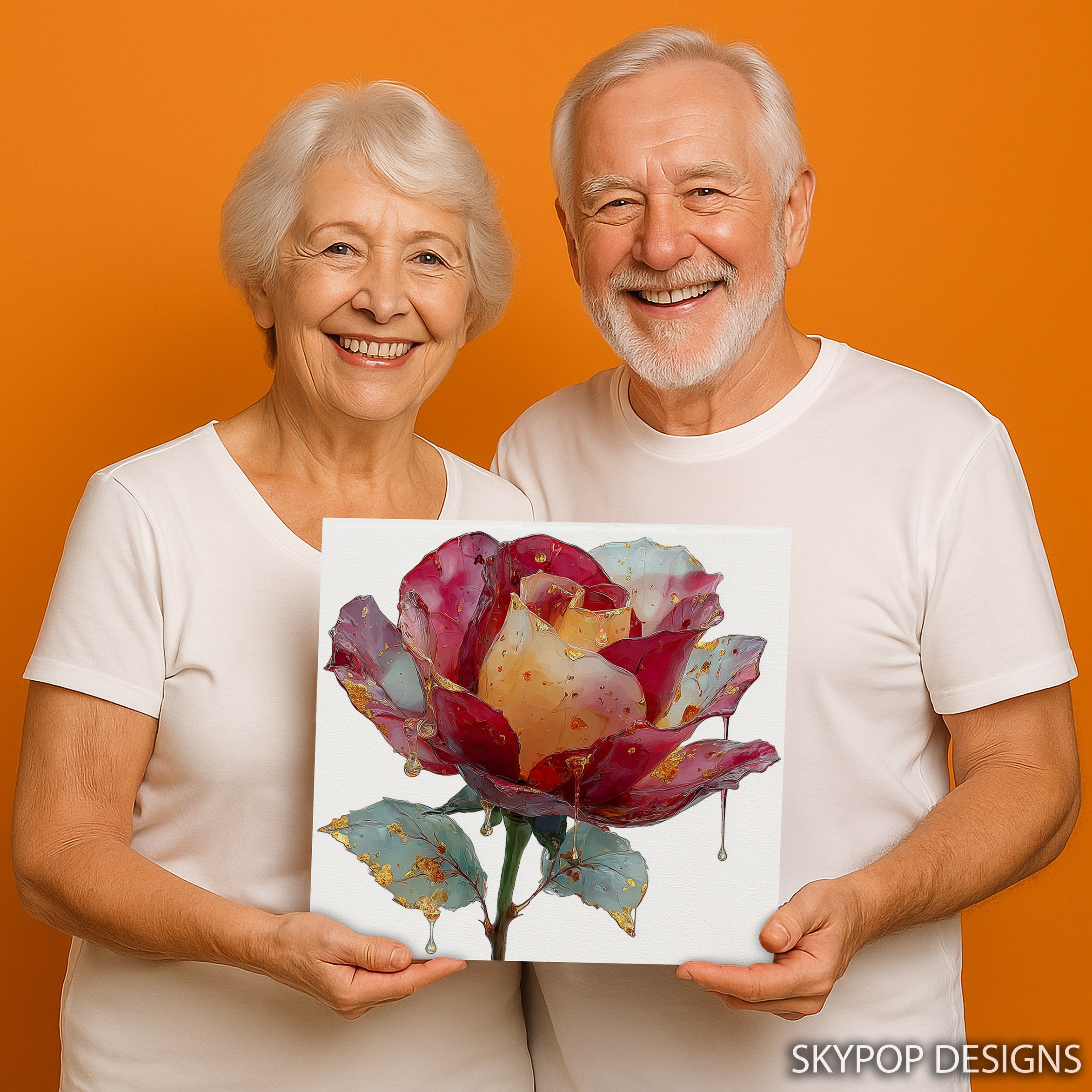 3.jpg Vibrant Rose Bloom Art