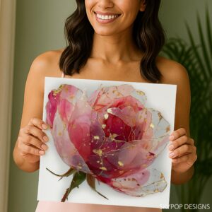 Pink Peony Art