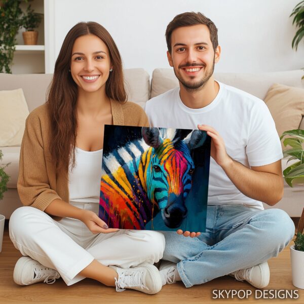 Zebra Splash Art