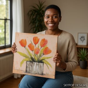 Orange Tulips Art