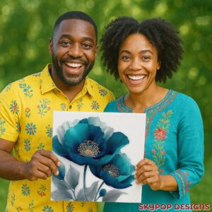 Blue Poppy Art