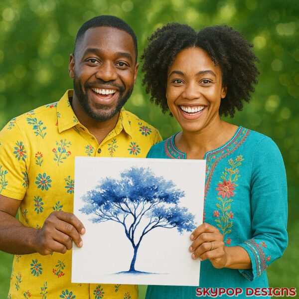 Blue Tree Art