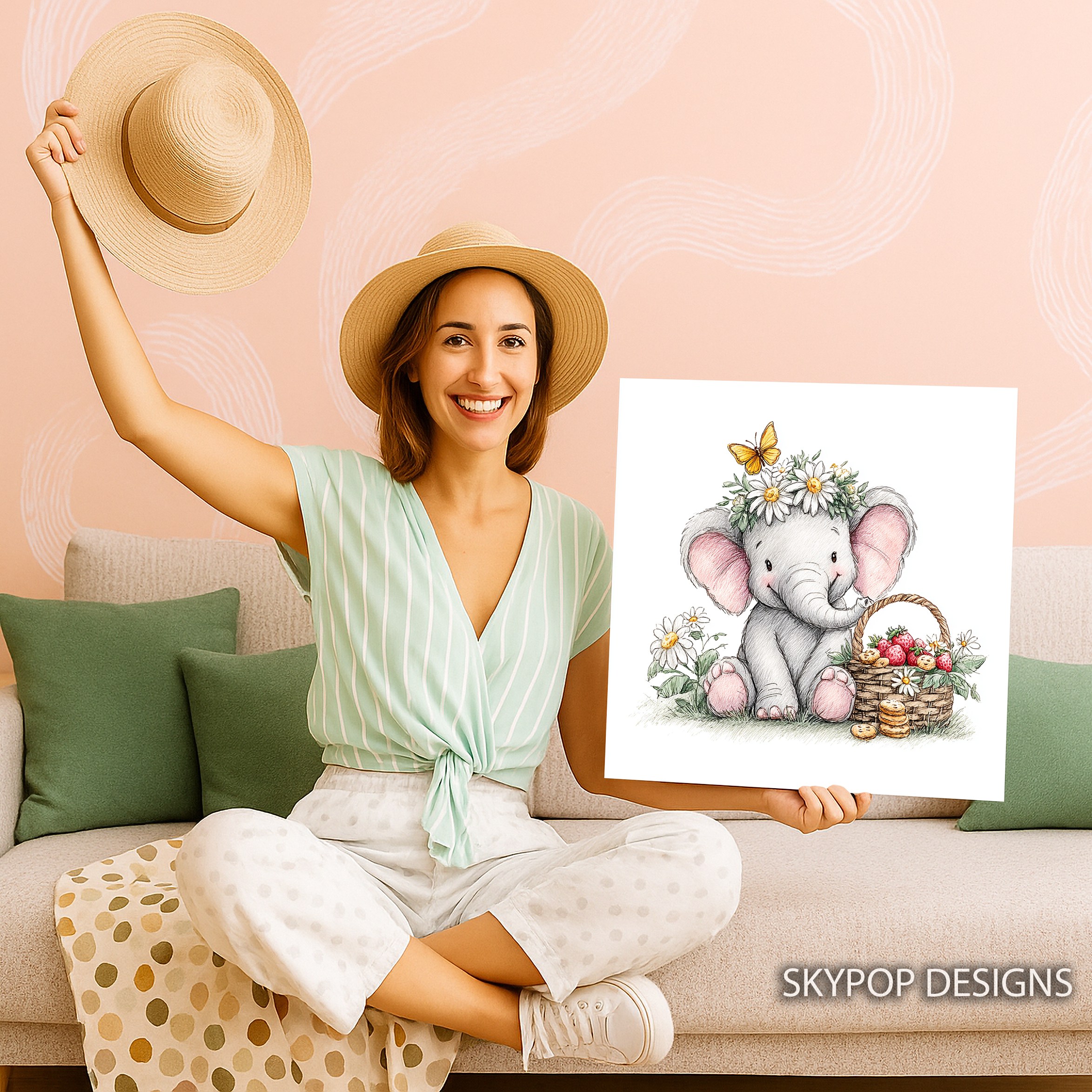 3.jpg Baby Elephant Art
