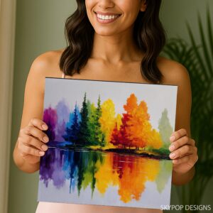 Rainbow Forest Art