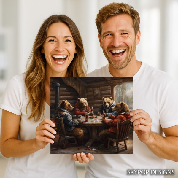 Bear Poker Night Art