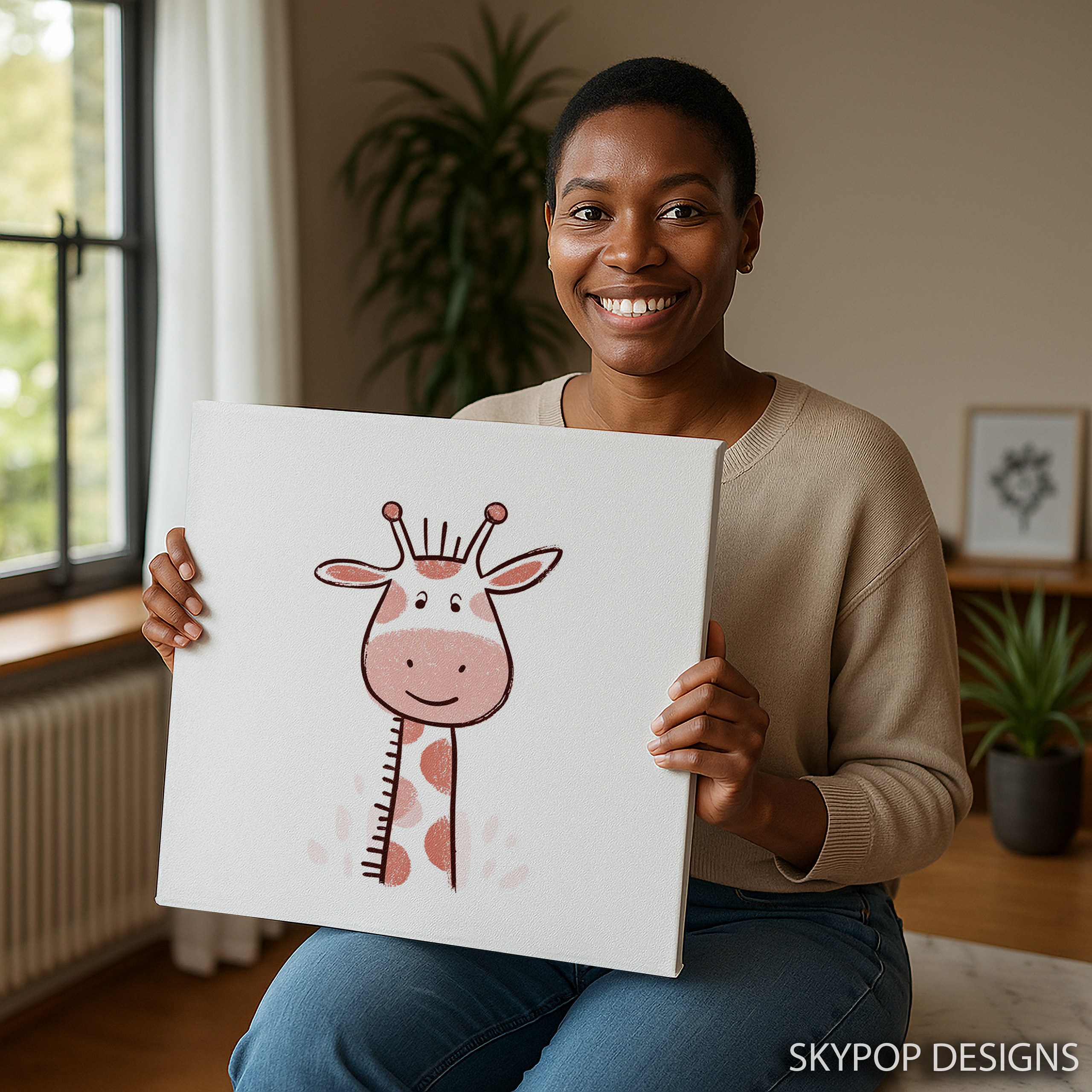 3.jpg Cute Giraffe Art