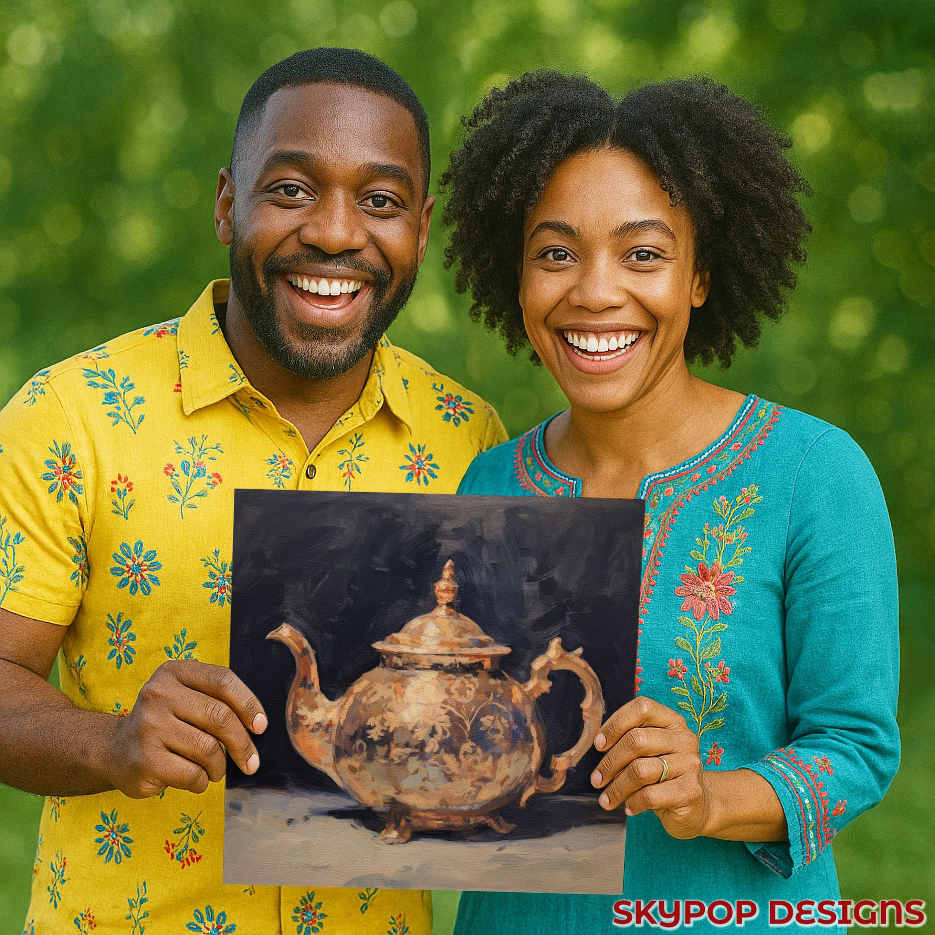 3.jpg Ornate Teapot Kitchen Art