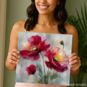 Vibrant Poppy Art