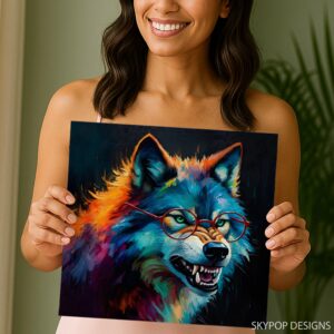 Wolf Art Canvas or Poster