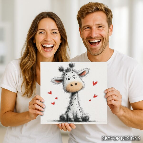Giraffe Love Art