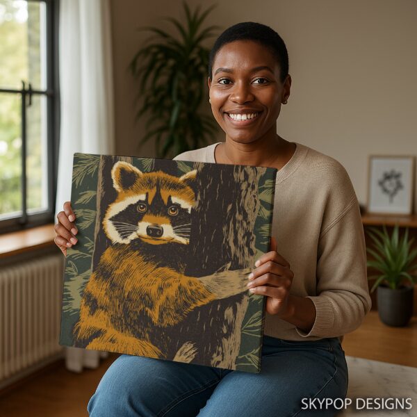 Raccoon Tree Art
