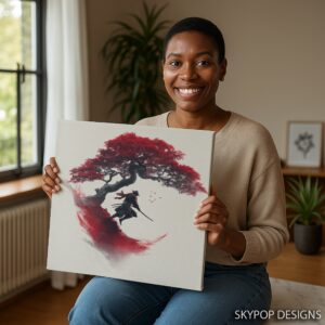 Red Tree Samurai Art