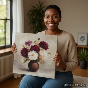 Elegant Flower Vase Art