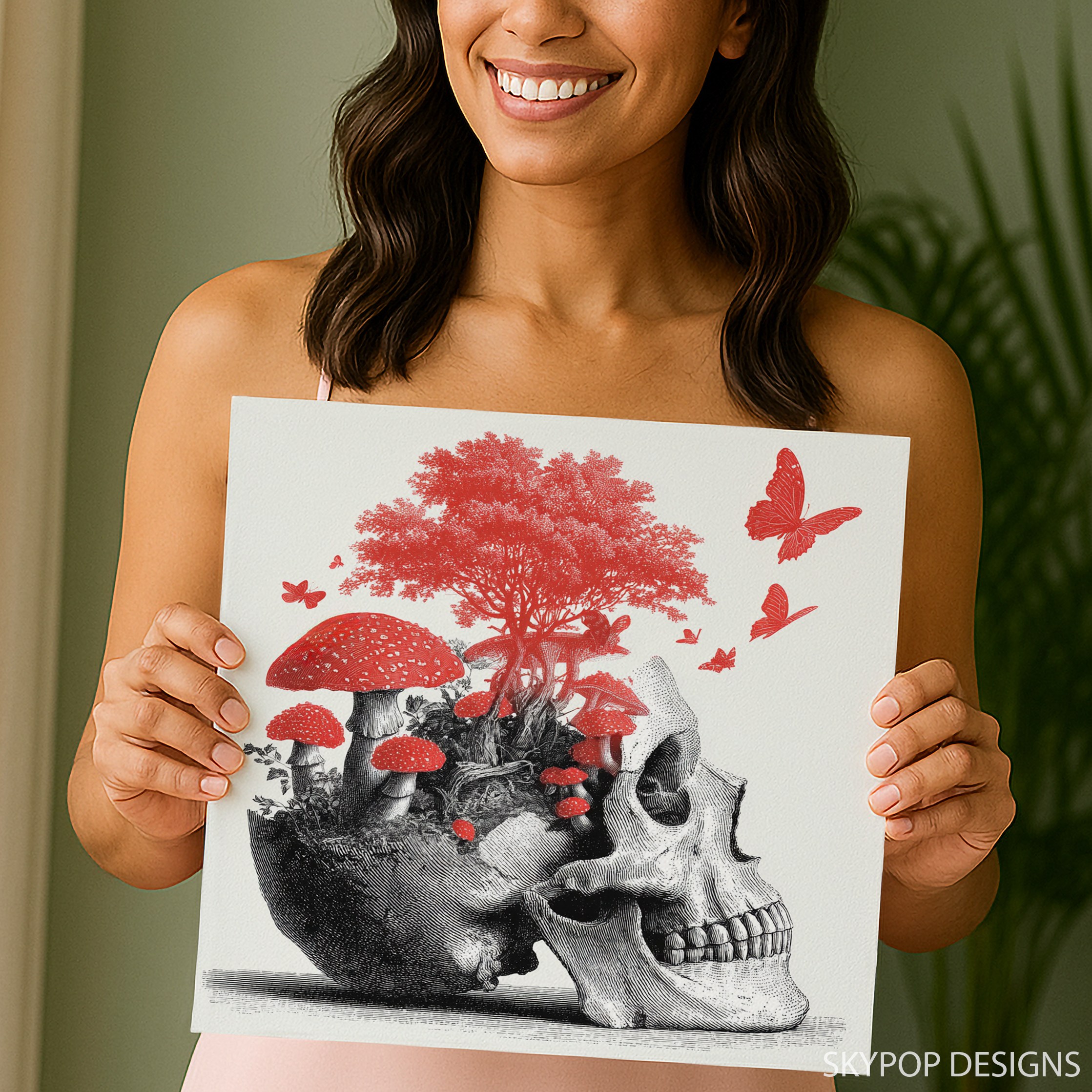 3.jpg Red Tree Skull Art