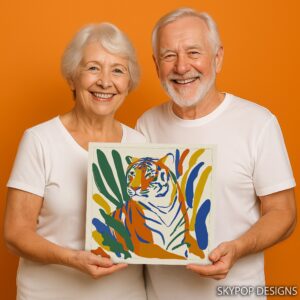 Colorful Tiger Art