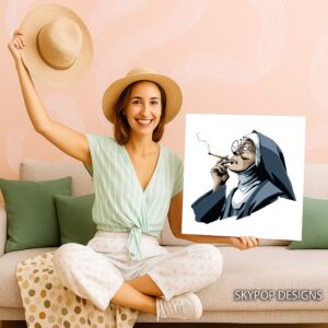 Smoking Nun Art