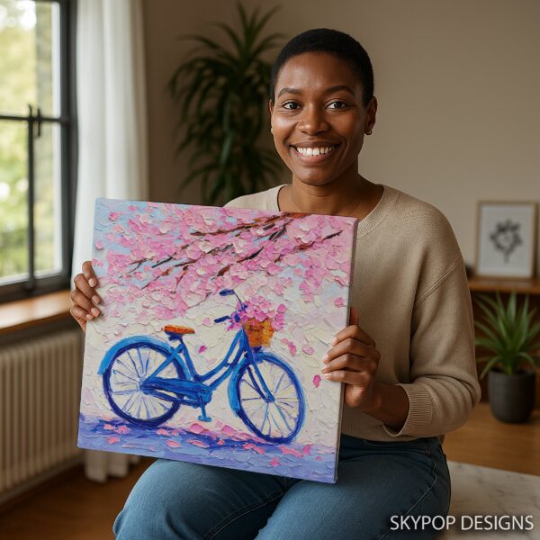 Cherry Blossom Bicycle Art