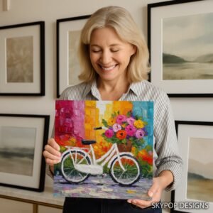 Bicycle Flower Basket Art