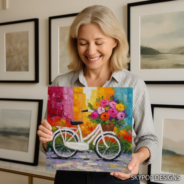 Bicycle Flower Basket Art