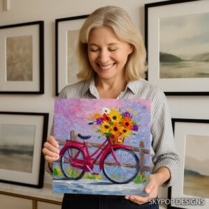 Bicycle Flower Basket Art