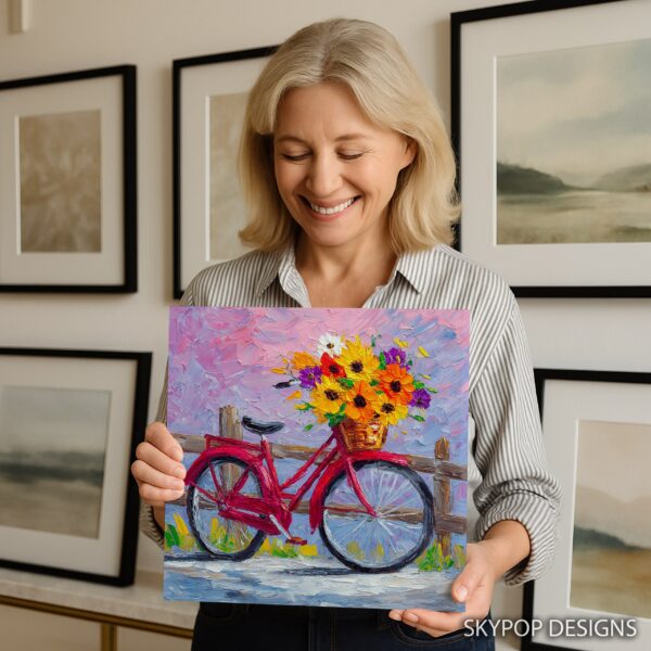 Bicycle Flower Basket Art