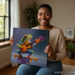 Frog Guitar Art
