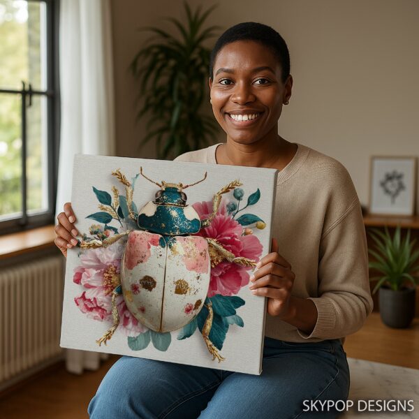Floral Beetle Art