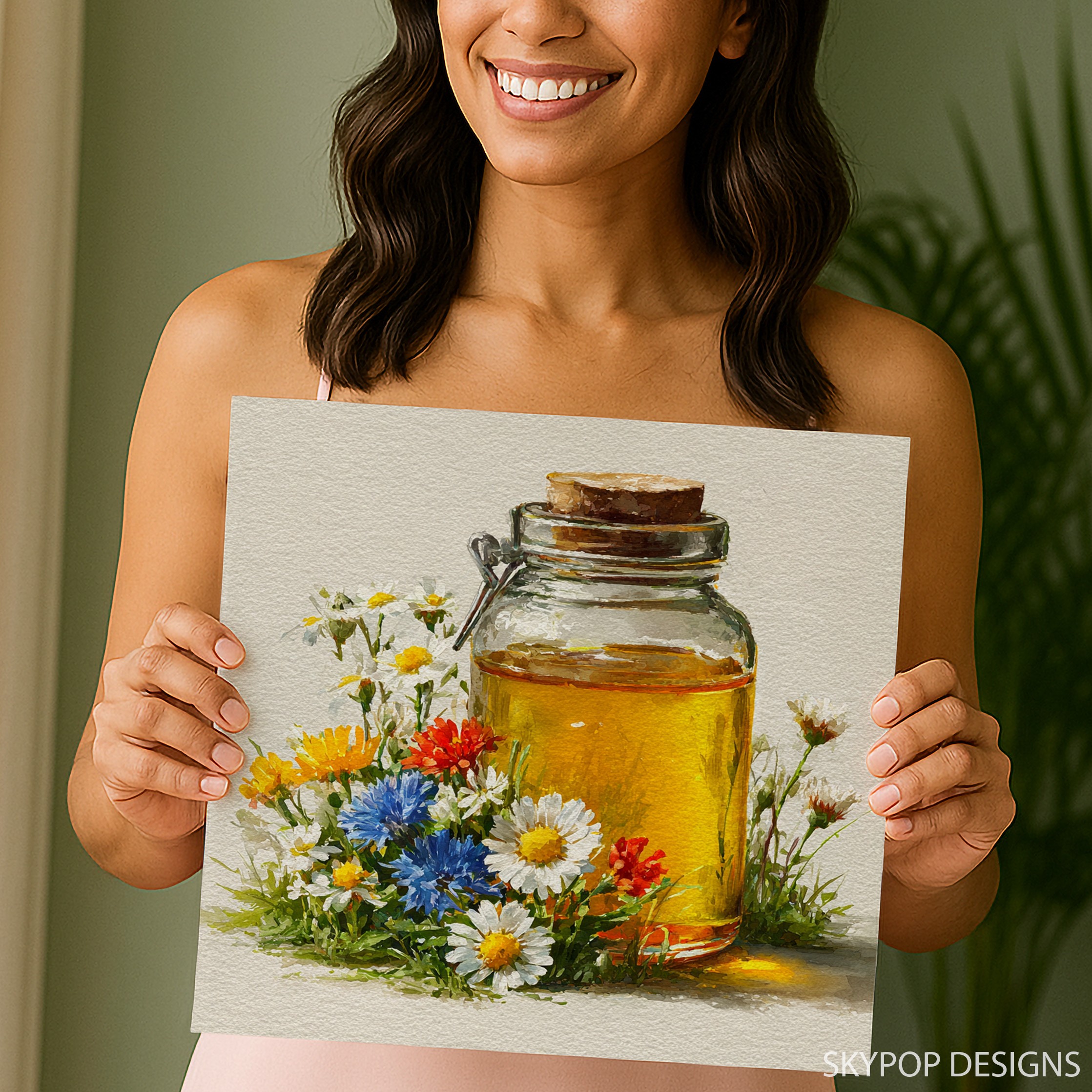 3.jpg Wildflower Honey Jar Art
