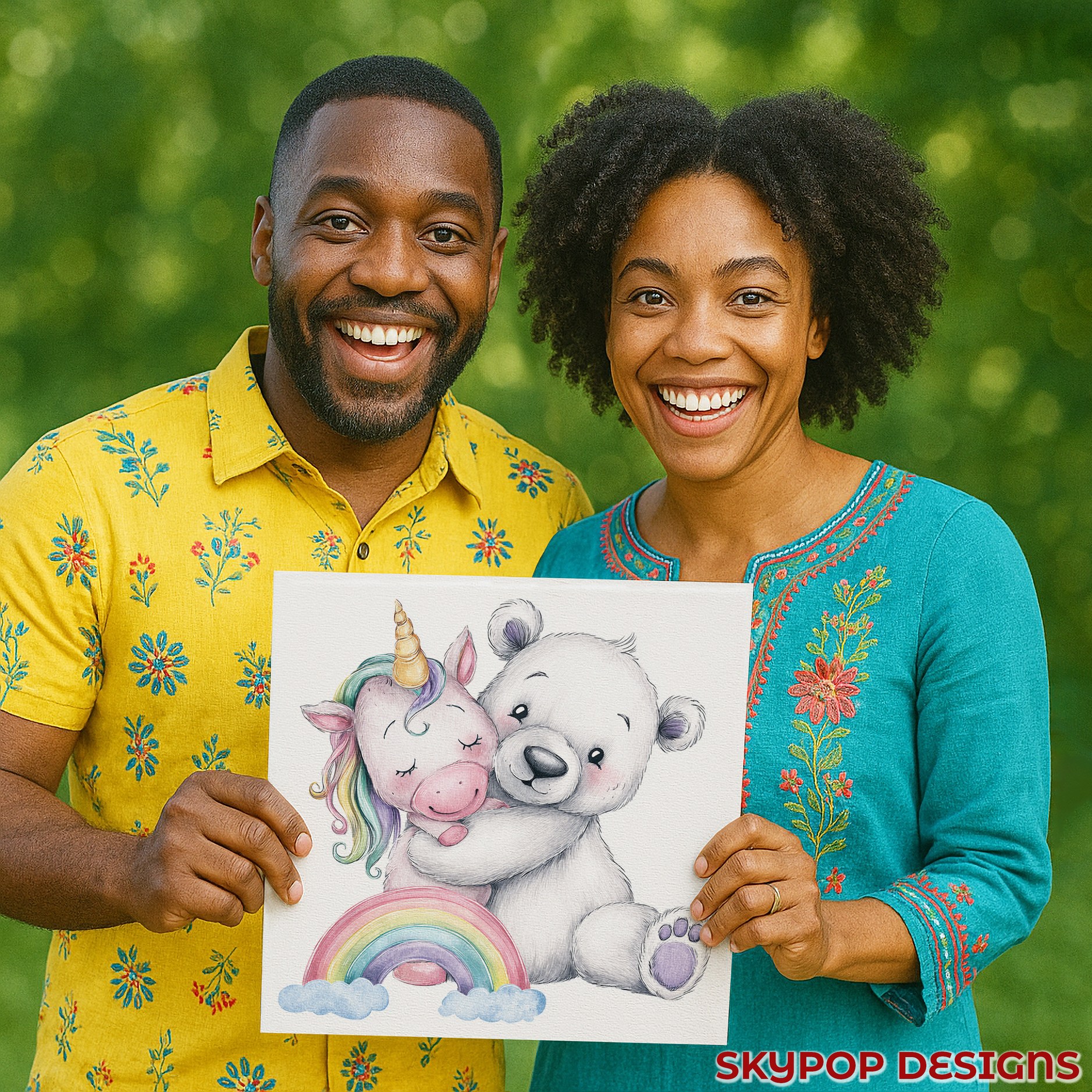 3.jpg Bear and Unicorn Art